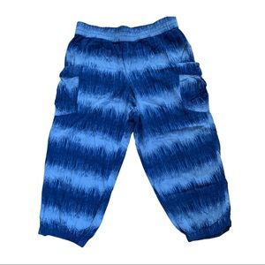 Jasmine & Ginger Tie Dye Lounge Pants Joggers w/ Side Pockets Sky Blue Sz L
